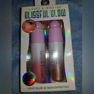 Smoke & Mirrors Blissful Glow Liquid Blush & Highlighter Duo - Pink